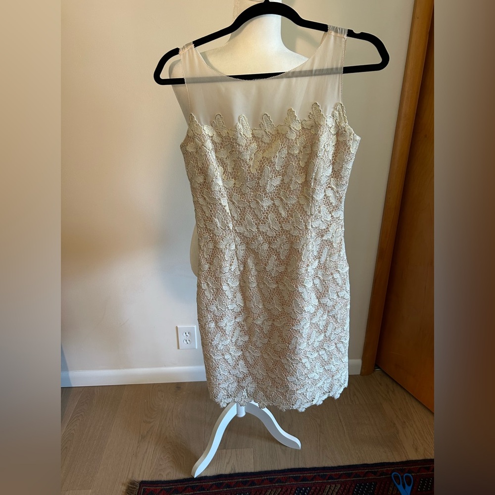 Elegant Cream Lace Dress by Lilly Pulitzer in size 0